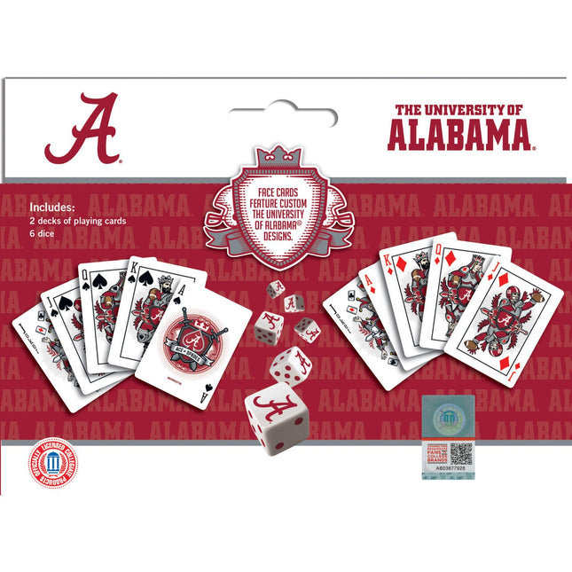 Alabama Crimson Tide - 2-Pack Playing Cards & Dice Set by MasterPieces Puzzle Company INC