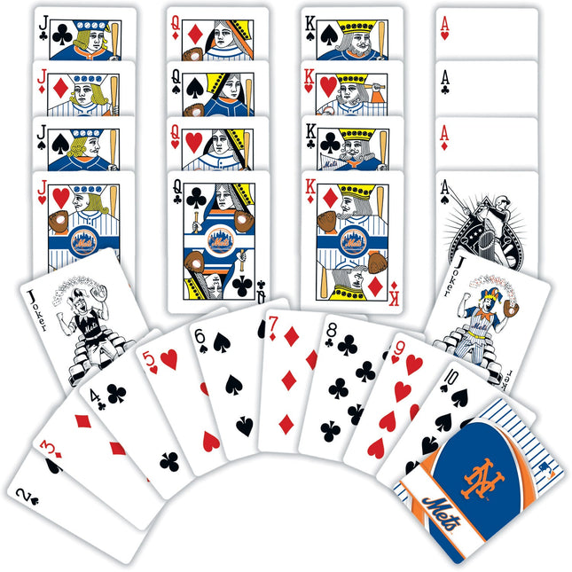 New York Mets Playing Cards - 54 Card Deck by MasterPieces Puzzle Company INC