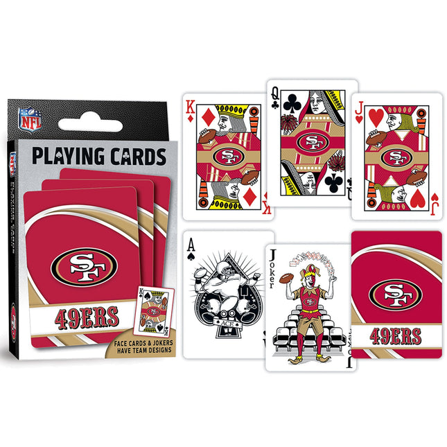 San Francisco 49ers Playing Cards - 54 Card Deck by MasterPieces Puzzle Company INC