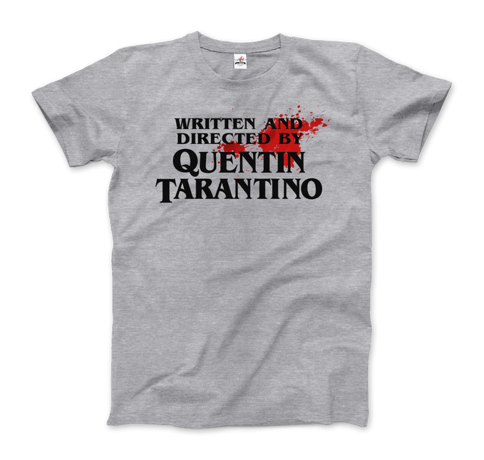 Written and Directed by Quentin Tarantino (Bloodstained) T-Shirt by Art-O-Rama Shop - Vysn