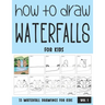 How to Draw Waterfalls for Kids