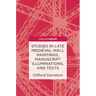 Studies in Late Medieval Wall Paintings, Manuscript Illuminations, and Texts