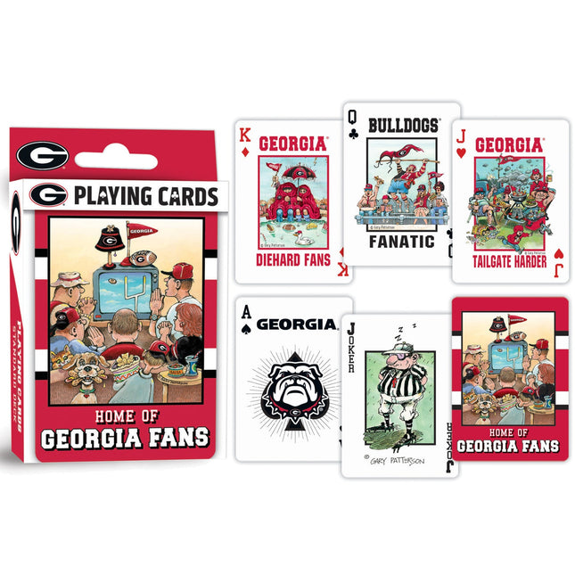 Georgia Bulldogs Fan Deck Playing Cards - 54 Card Deck by MasterPieces Puzzle Company INC