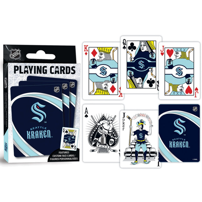 Seattle Kraken Playing Cards - 54 Card Deck by MasterPieces Puzzle Company INC