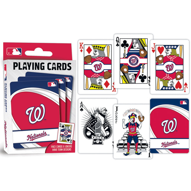 Washington Nationals Playing Cards - 54 Card Deck by MasterPieces Puzzle Company INC
