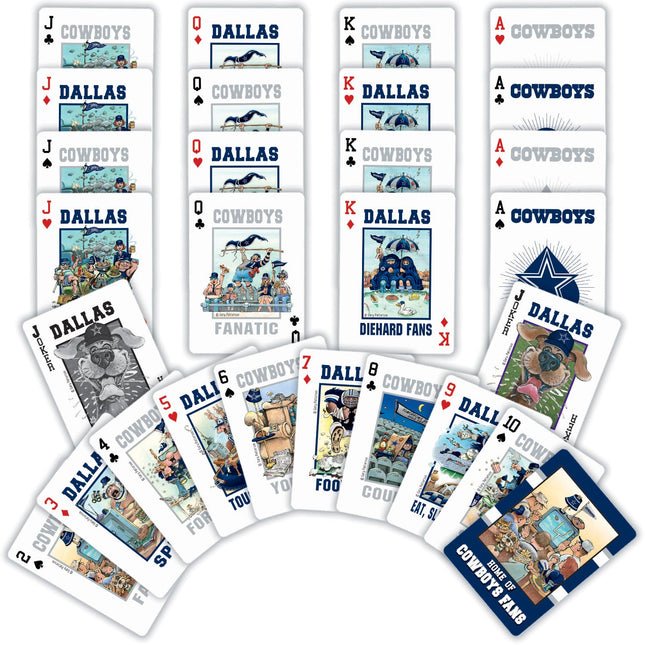 Dallas Cowboys Fan Deck Playing Cards - 54 Card Deck by MasterPieces Puzzle Company INC
