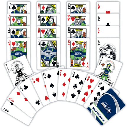 Seattle Seahawks Playing Cards - 54 Card Deck by MasterPieces Puzzle Company INC