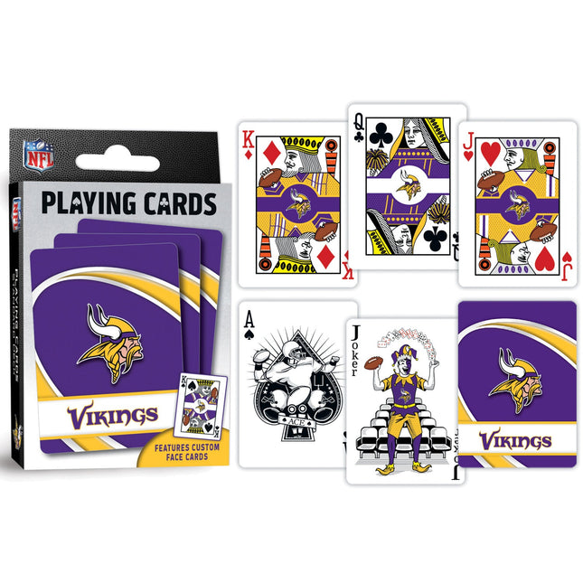 Minnesota Vikings Playing Cards - 54 Card Deck by MasterPieces Puzzle Company INC