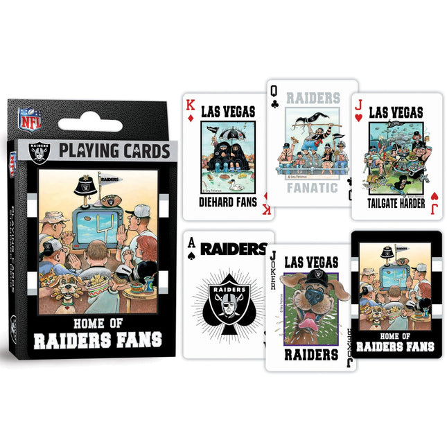 Las Vegas Raiders Fan Deck Playing Cards - 54 Card Deck by MasterPieces Puzzle Company INC