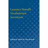 Laurence Nowell's Vocabularium Saxonicum