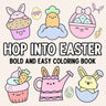 Hop Into Easter: Bold and Easy Coloring Book
