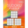 500+ Sudoku Puzzle Book for Adults Easy Medium Hard: Sudoku Variation, Big Book of 9x9 Irregular Sudoku Puzzles, Easy, Medium to Hard Level, Tons of C
