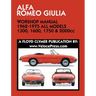 ALFA ROMEO GIULIA WORKSHOP MANUAL 1962-1975 ALL MODELS 1300, 1600, 1750 & 2000cc