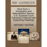 Sime Soric V. Immigration and Naturalization Service. U.S. Supreme Court Transcript of Record with Supporting Pleadings