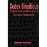 Codex Sinaiticus: The Original Greek Manuscript (English)