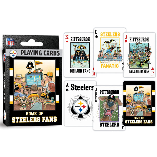Pittsburgh Steelers Fan Deck Playing Cards - 54 Card Deck by MasterPieces Puzzle Company INC