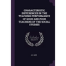 Characteristic Differences in the Teaching Performance of Good and Poor Teachers of the Social Studies