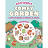 Cozy World Comfy Garden: Easy Coloring and Sticker Scene for Teens, Young Adults, and Adults