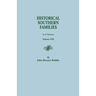 Historical Southern Families. in 23 Volumes. Volume VIII