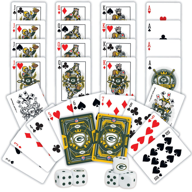 Green Bay Packers - 2-Pack Playing Cards & Dice Set by MasterPieces Puzzle Company INC