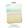 Pastel Beach Stationery Paper: Aesthetic Letter Writing Paper for Home, Office, Letterhead Design, 25 Sheets