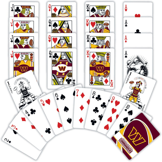Washington Commanders Playing Cards - 54 Card Deck by MasterPieces Puzzle Company INC