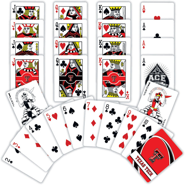 Texas Tech Red Raiders Playing Cards - 54 Card Deck by MasterPieces Puzzle Company INC