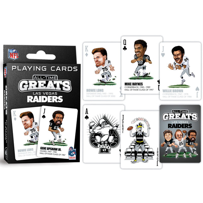 Las Vegas Raiders All-Time Greats Playing Cards - 54 Card Deck by MasterPieces Puzzle Company INC