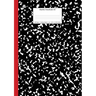 Marble Notebook A4: Black and Red Spine College Ruled Journal