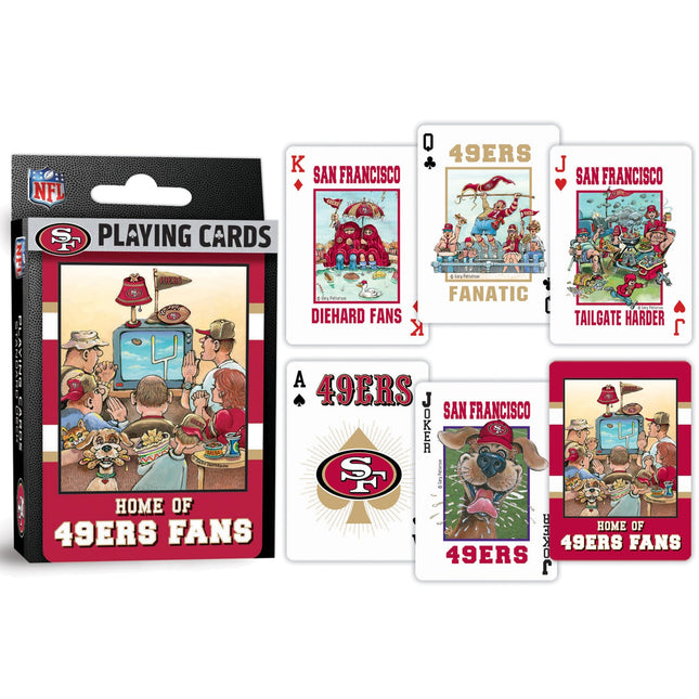 San Francisco 49ers Fan Deck Playing Cards - 54 Card Deck by MasterPieces Puzzle Company INC