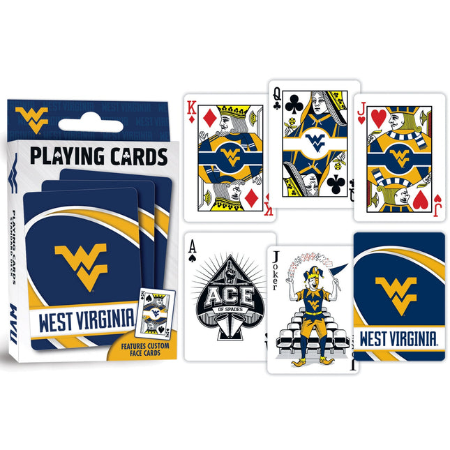 West Virginia Mountaineers Playing Cards - 54 Card Deck by MasterPieces Puzzle Company INC