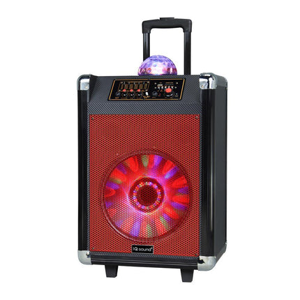 12" Portable Bluetooth Speaker with Disco Ball Light - Red - VYSN