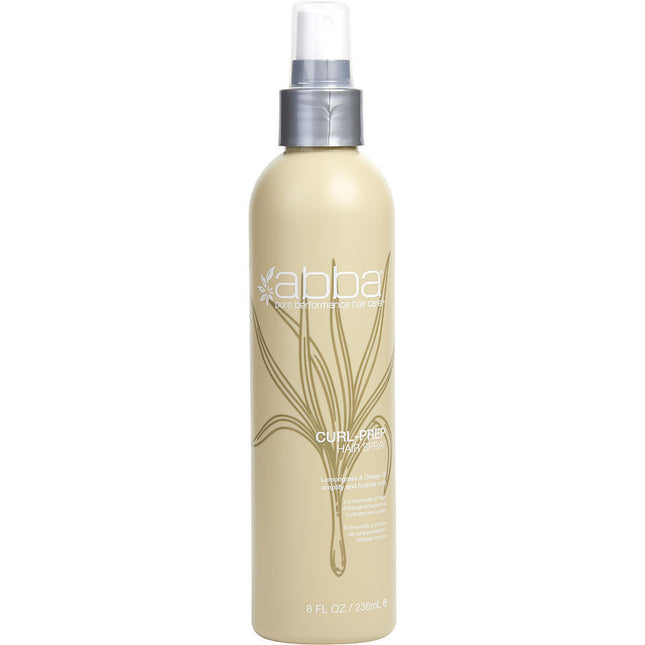 ABBA by ABBA Pure & Natural Hair Care (UNISEX) - CURL PREP SPRAY 8 OZ (NEW PACKAGING)