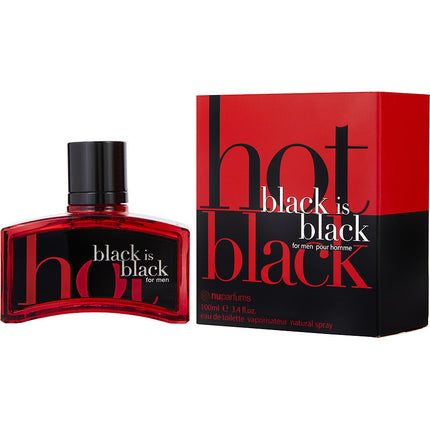 BLACK IS BLACK HOT by Nuparfums (MEN) - EDT SPRAY 3.4 OZ