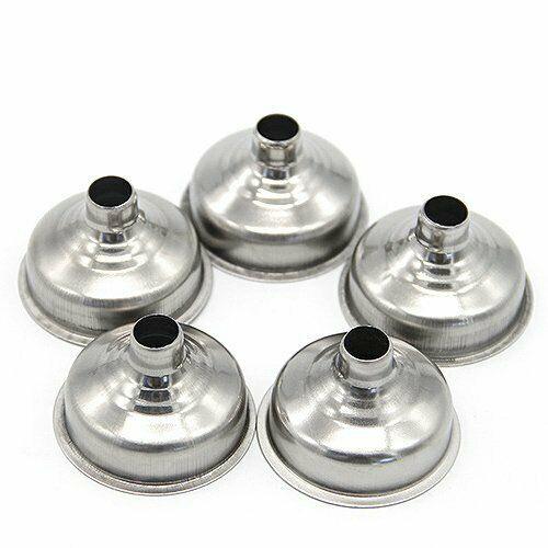 5Pcs Mini Stainless Steel Funnel For Perfume Diffuser Bottle Liquid Oil Flask US by Plugsus Home Furniture - Vysn