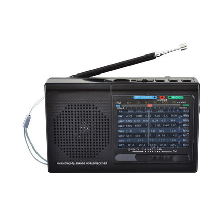 9 Band Radio With Bluetooth - Black - VYSN