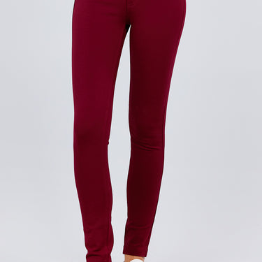 5-pockets Shape Skinny Ponte Mid-rise Pants