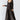 Black Sleeveless Cut-out Detail Slim Fit Jumpsuit & Open Front Long Sleeve Cardigan Set