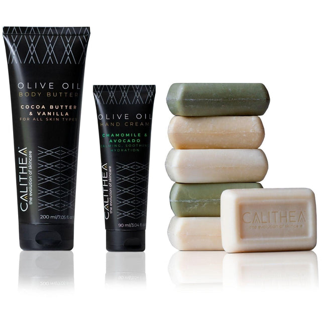 Silky Skin Set w/ 6-Pack Variety All Natural Soap - Vysn