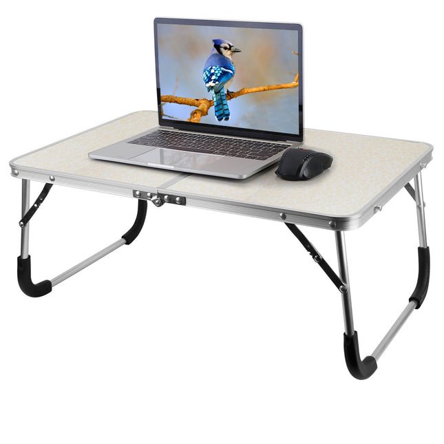Foldable Laptop Table Notebook Bed Desk Lap Tray - For Sofa, Couch, Floor, Dorm - Breakfast, Reading, Writing - Specs:  Portable & Adjustable