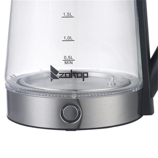 US 2.5L Electric Glass Kettle HD-2005D 110V 1500W Fast Boiling Stainless Steel Hot Water Heater with Filter U.S. plug