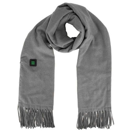 Electric Heated Winter Scarf USB Heating Neck Wrap Unisex Heated Neck Shawl Soft Warm Scarves 3 Heating Modes for Outdoor Cycling Skiing Skating - Gray