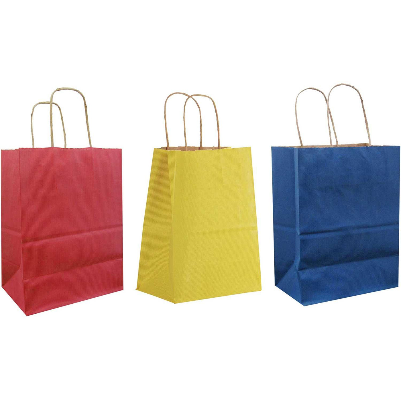All Occasion Primary Kraft Medium Solid Totes (12 Pack) by Present Paper - Vysn