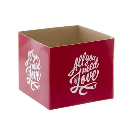 All You Need is Love Red Box Mini (13x12cmH) by Tshirt Unlimited - Vysn