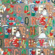 Alphabet Christmas Gift Wrap by Present Paper - Vysn