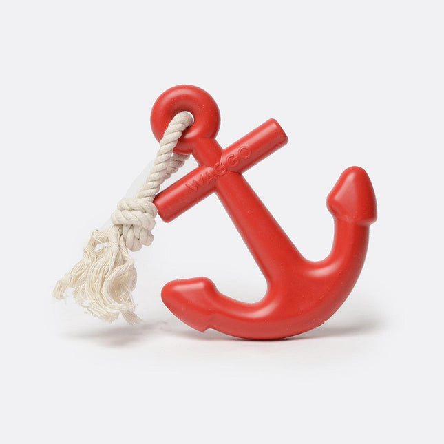 Anchors Aweigh Rubber Dog Toy by Waggo - Vysn
