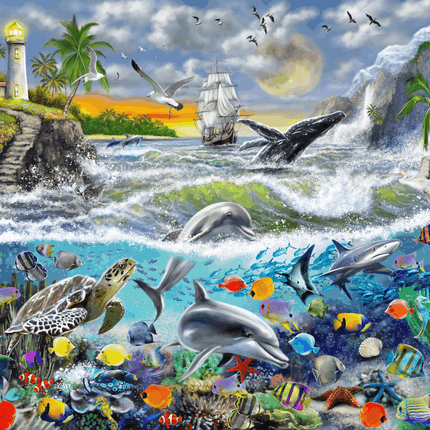 Aquatic Island Puzzles 1000 Piece by Brain Tree Games - Jigsaw Puzzles - Vysn