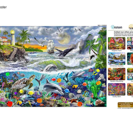 Aquatic Island Puzzles 1000 Piece by Brain Tree Games - Jigsaw Puzzles - Vysn