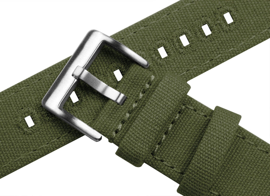 Army Green | Crafted Canvas by Barton Watch Bands - Vysn