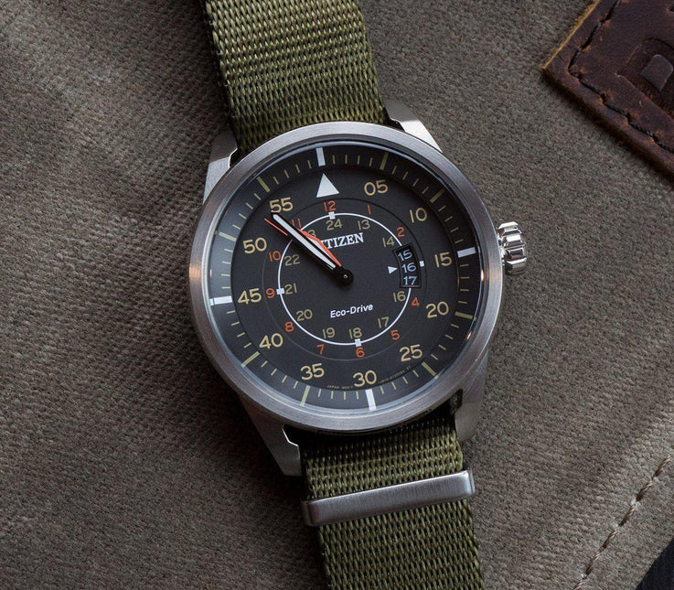 Army Green | Elite Nylon NATO® Style by Barton Watch Bands - Vysn